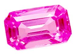 0.62 ct. Sapphire, Pink, VVS-VS Emerald Faceted Gemstone, Ceylon