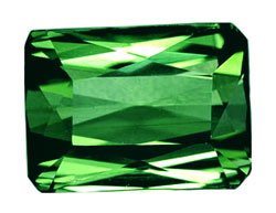 SOLD 1.05 ct. Tourmaline, Green, IF-VVS Octagon Faceted Gemstone