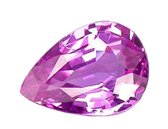 1.02 ct. Sapphire, Pink Violet, Pear (Tear Drop) Faceted Natural Gemstone, Ceylon