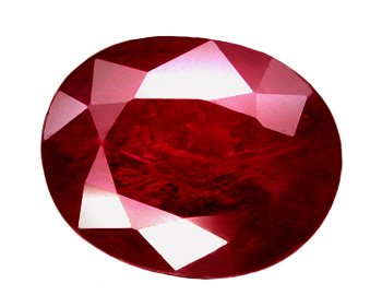 1.48 ct. Ruby, Pigeon Blood Red, Oval Facet Natural Gemstone