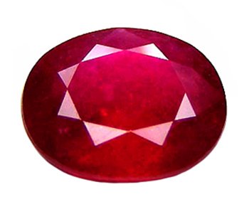 sold 2.50 ct. Ruby, Purplish Red, Oval Faceted Natural Gemstone