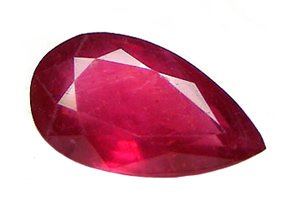sold 1.75 ct. Ruby, Slightly Pinkish Red, Pear (Tear Drop) Faceted Natural Gemstone