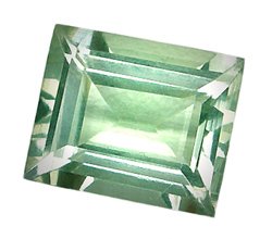 3.94 ct. Prasiolite (Green Amethyst), VVS Octagon Facet Natural Gemstone