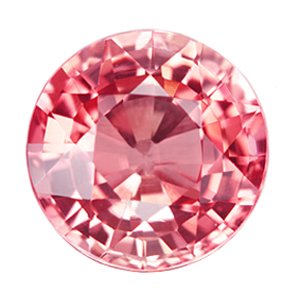 0.55 ct. Tourmaline, Pink Rose, IF-VVS1 Round Faceted Natural Gemstone, Mozambique