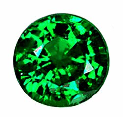 SOLD 0.59 ct. Tsavorite Garnet, Dark Green, 5 mm VVS Round Faceted Untreated Natural Gemstone, Kenya