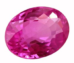 SOLD 1.07 ct. Sapphire, Intense Rich Royal Pink, VVS Oval Facet Gem, Ceylon