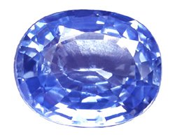 1.08 ct. Sapphire, VVS-VS, Blue Oval Faceted Natural Gemstone