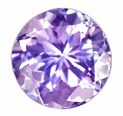 SOLD ? 1.01 ct. Tanzanite, Lavender (Violet) Blue, Round Faceted Natural Unheated Natural Gemstone