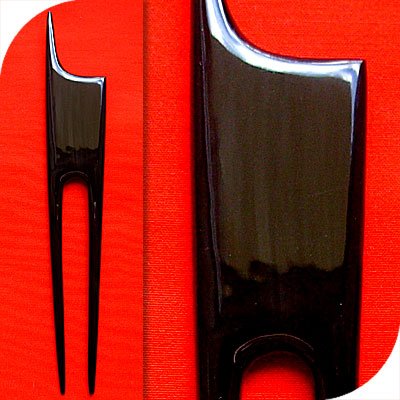 QueCraft Hair Pin / Fork BUFFALO HORN - Hand Carved