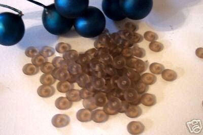 Czech Glass Rondell 3x6 SMOKE TOPAZ 100 pack