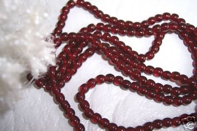 3mm Round Czech Glass Garnet 200 pack