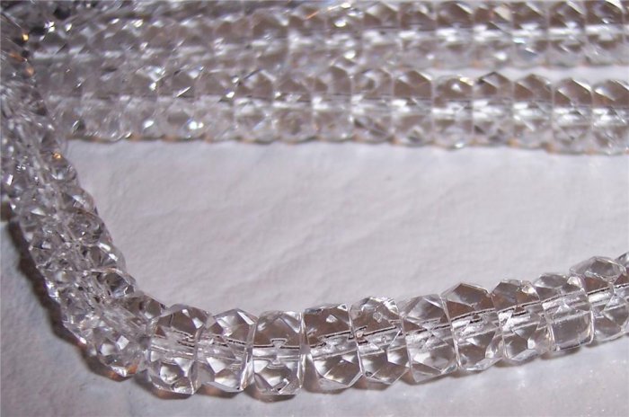 CRYSTAL Czech Fire Polish Faceted Rondells 6/3mm q.25