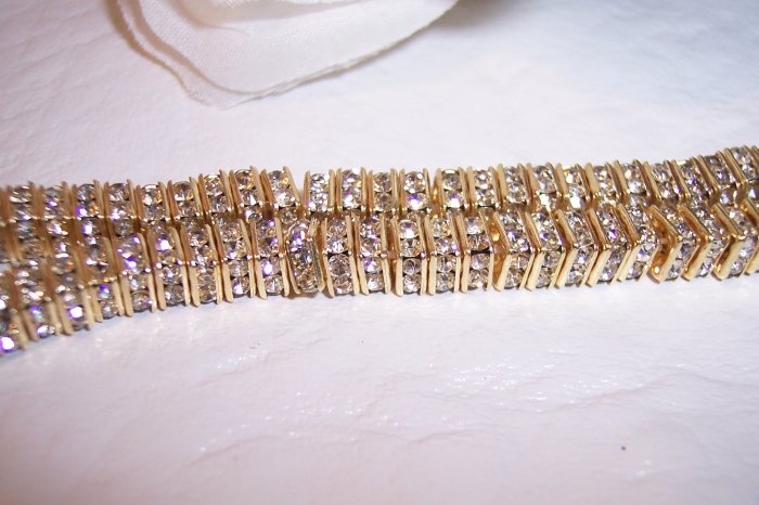 GOLD/CRYSTAL Rhinestone Squaredelles 4.5mm q.10