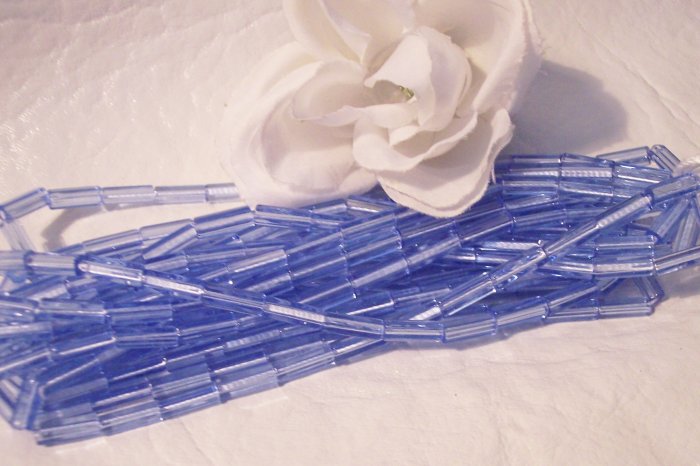 ATLAS 10/4 glass bead MED. SAPPHIRE BLUE q.25