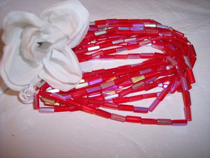 ATLAS 10/4 glass bead RUBY AB q.25