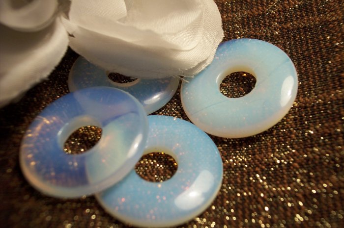 OPALITE MOONSTONE Donut Bead 25mm