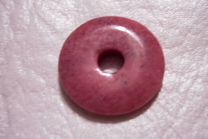 RHODONITE Donut Bead 25mm