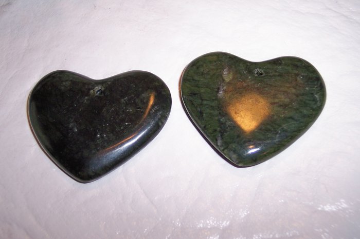 JADE Heart Pendant Focal Bead