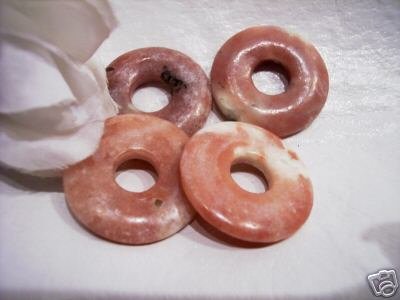 LEPIDOLITE (pink) Donut Bead 25mm