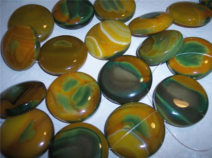 CARNELIAN Lg Round Focal Beads MUST SEE!!