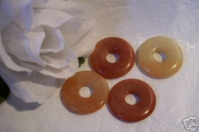 Red Aventurine Donut Bead 25mm
