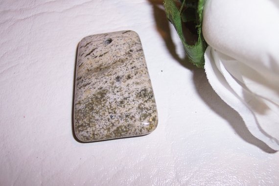 OCEAN JASPER Puffed Trapezoid Pendant