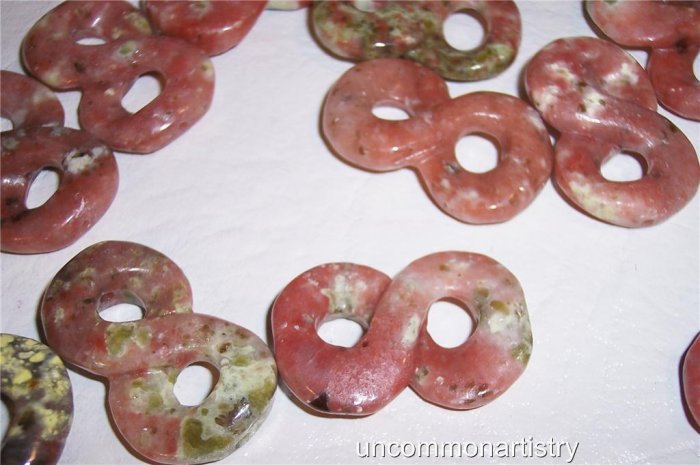 LEPIDOLITE (pink) Donut Bead 25mm