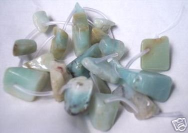 AMAZONITE Lg Nugget Beads 14" Strand