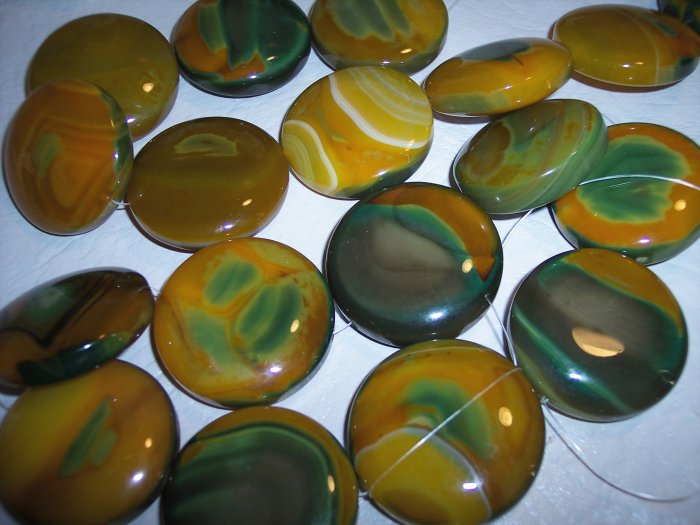 CARNELIAN Lg Round Focal Beads MUST SEE!!
