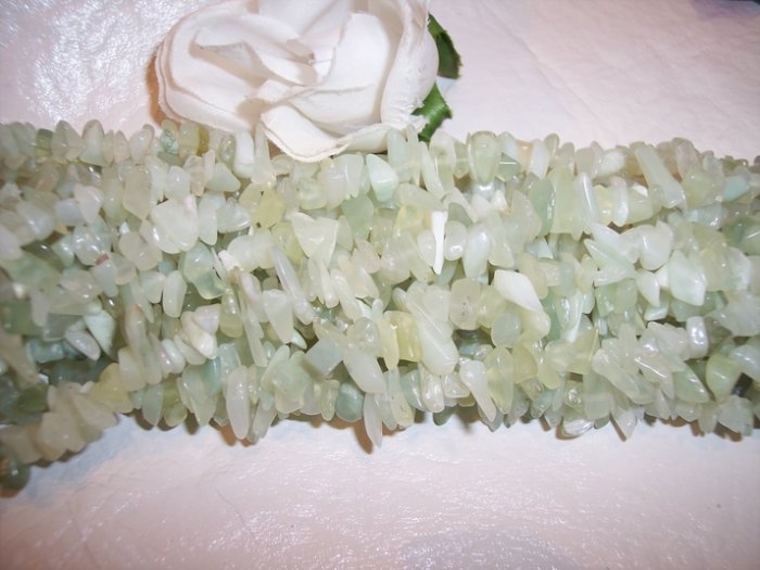 JADE !! NEW JADE Chips 36" strand