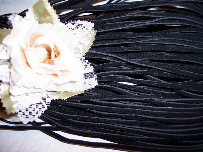 Faux Suede Cord 1mm BLACK 5 Meters