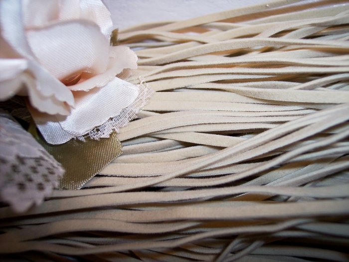 Faux Suede Cord 1mm OFF WHITE 5 Meters