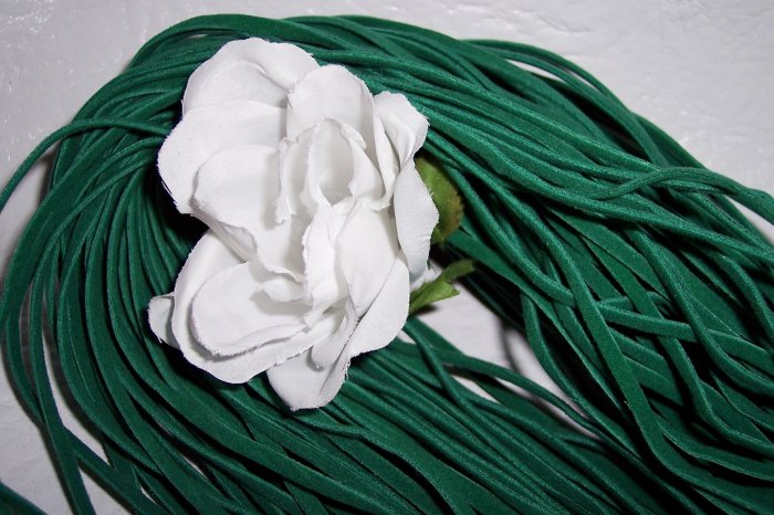 Faux Suede Cord 1mm GREEN 5 Meters