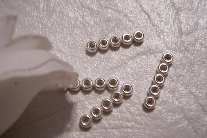 RONDELLE SPACER Bar 5 Strand Sterling Silver (5 pcs.)