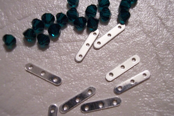 FLAT SPACER BAR Sterling Silver 3 Strand (10 pcs.)