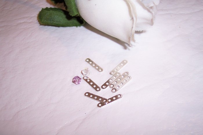 FLAT SPACER BAR Sterling Silver 5 Strand (10 pcs.)