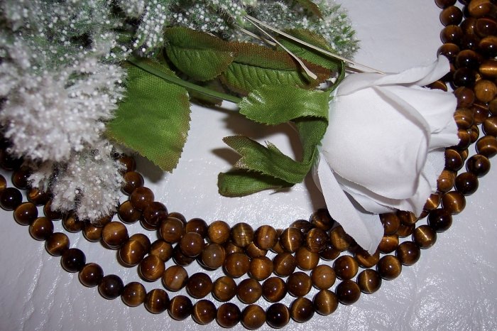 TIGER EYE 16" strand 6mm Beads