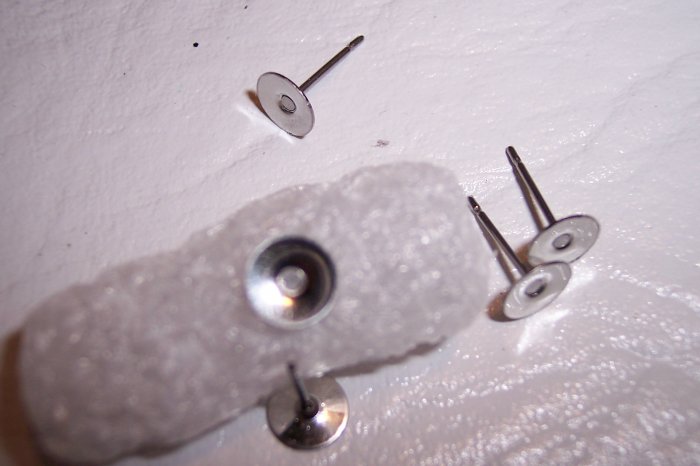 Earring Pad Posts 20 pcs. 6mm Cup