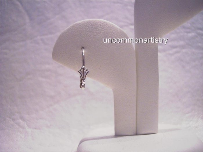 FANCY LEVER BACK Earring Wires STERLING SILVER 10 pcs.
