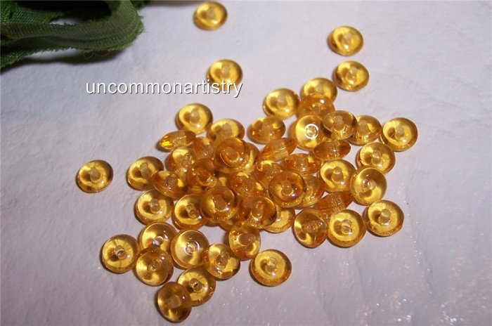 TOPAZ Czech 4mm Rondell Beads 100pcs