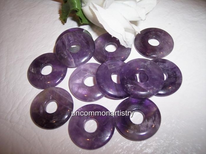 AMETHYST Donut Bead 20mm