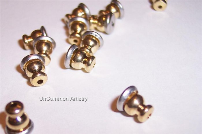 BULLET CLUTCHES Gold Plated for Post Earrings q.25