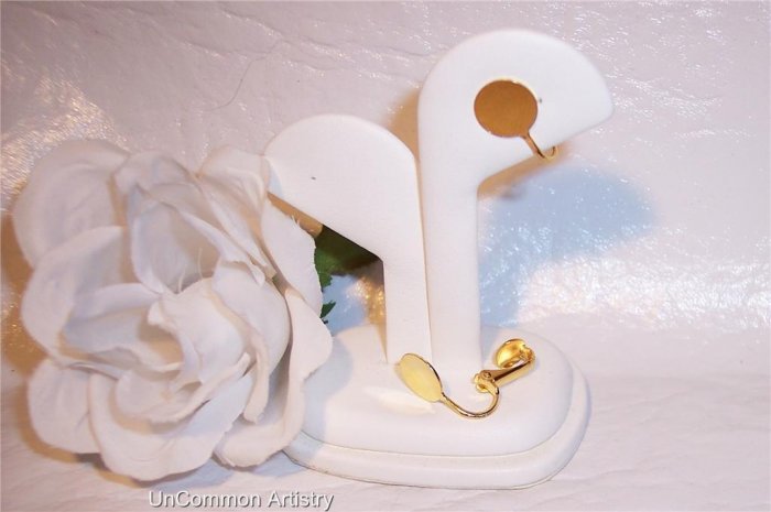 20 Gold Plated Ear Clips w/ 10mm Pad (non-pierced)