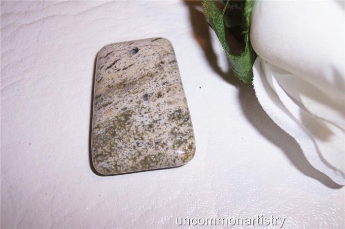 Ocean Jasper PUFFED TRAPEZOID PENDANT!