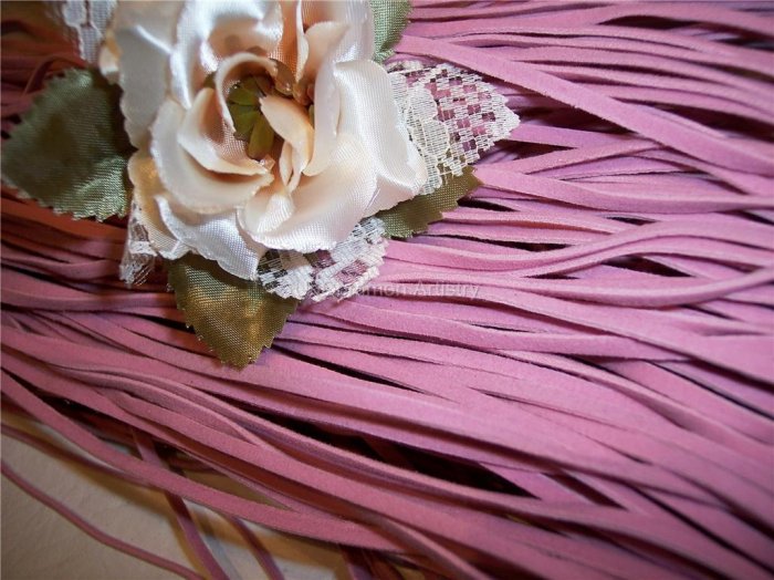 FAUX SUEDE Cord 1mm PINK 5 Meters