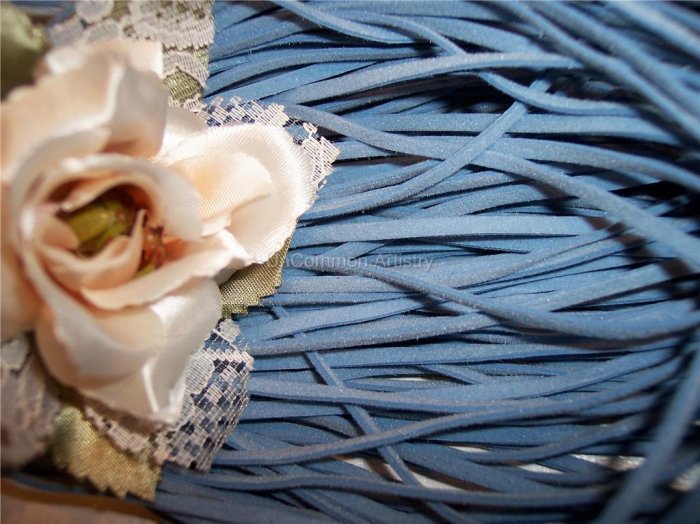 FAUX SUEDE Cord 1mm LIGHT BLUE 5 Meters