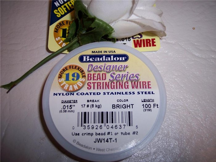 BEADALON 19 Strand 100ft. Bright .015"
