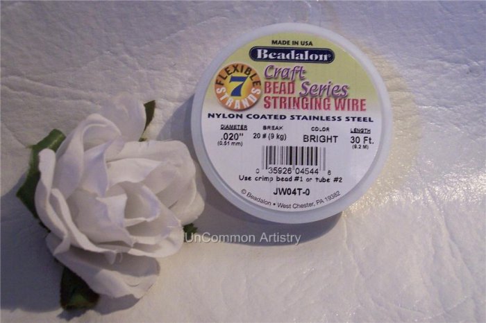 BEADALON 7 Strand 30ft. Bright .020"