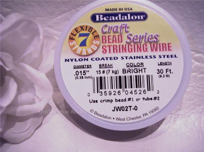 BEADALON 7 Strand 30ft. Bright .015"