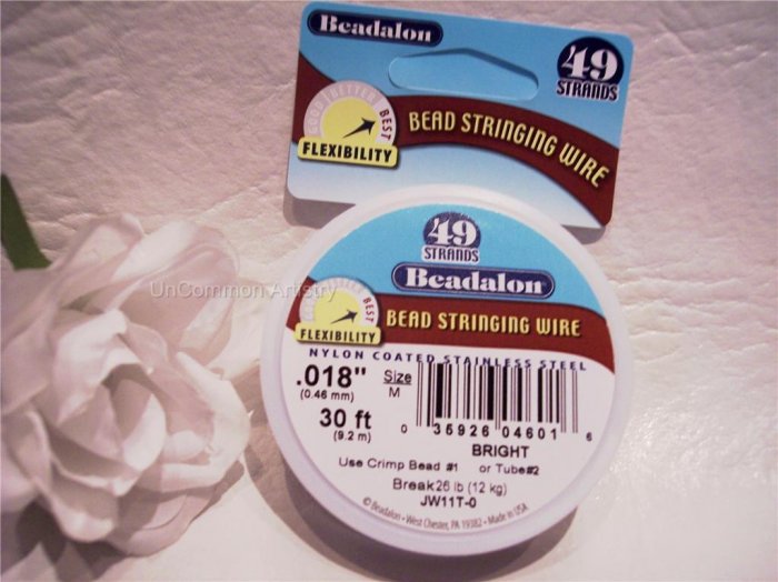 BEADALON 49 Strand 30ft. Bright .018"